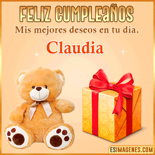 Gif de cumpleaños para mujer  Claudia