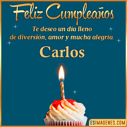 Tarjeta de Feliz Cumpleaños  Carlos