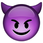 emoji cara de diablito
