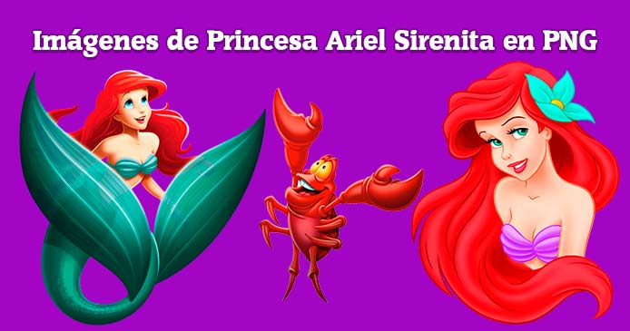 Imágenes de Princesa Ariel Sirenita en PNG