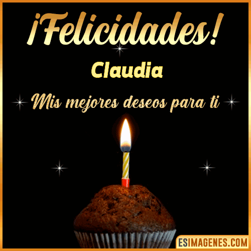 gif Felicidades  Claudia