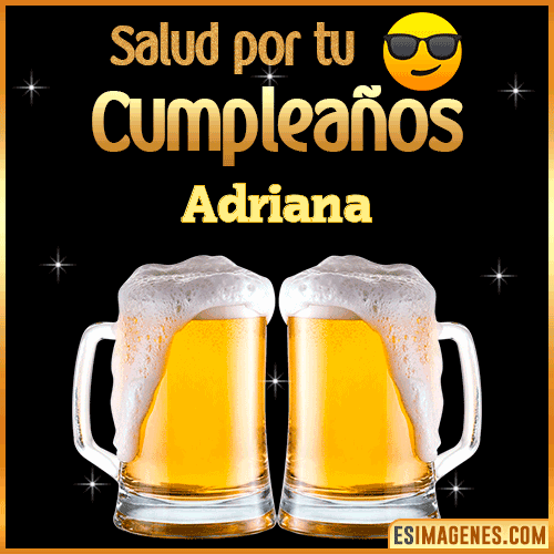 Feliz Cumpleaños cerveza gif  Adriana