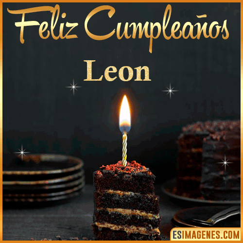 º‿º】 Feliz Cumpleaños Leon【❤️】30 Tarjetas y GIF