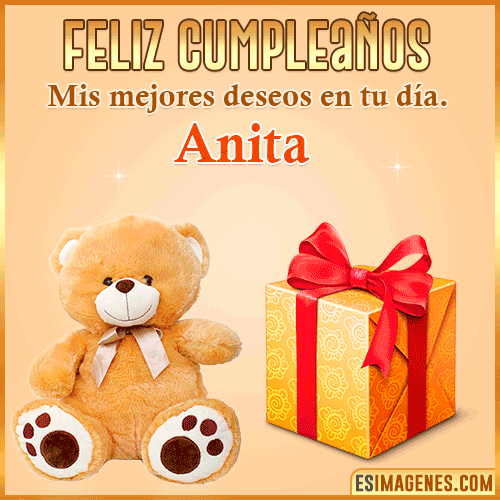 Gif de cumpleaños para mujer  Anita
