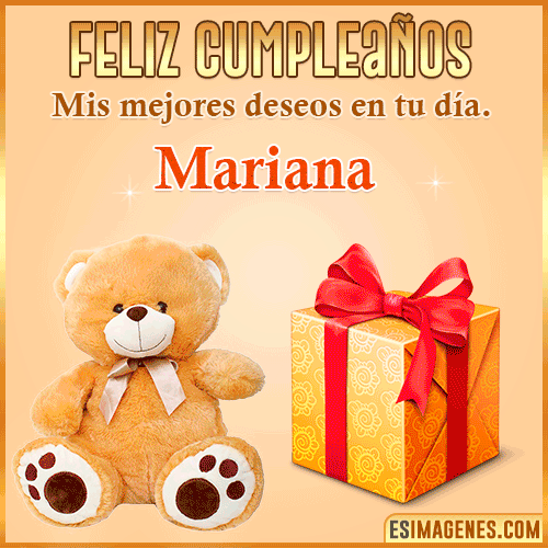 Gif de cumpleaños para mujer  Mariana