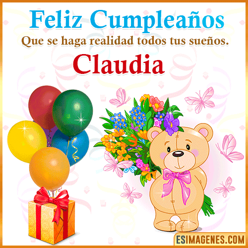 Gif de regalos de cumpleaños para  Claudia