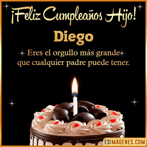 Feliz Cumpleaños Hijo Diego