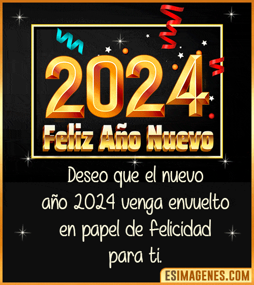 tarjeta de feliz ano nuevo 2024 para whatsapp gratis