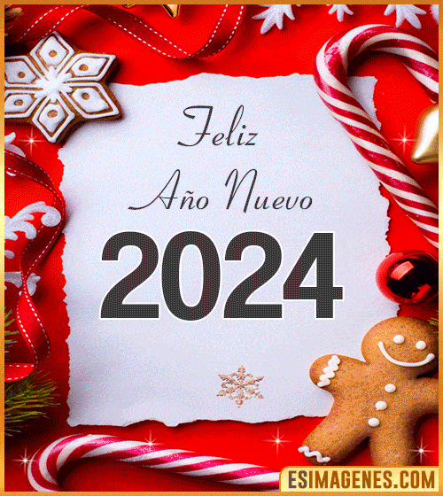 tarjetas animadas feliz ano nuevo 2024